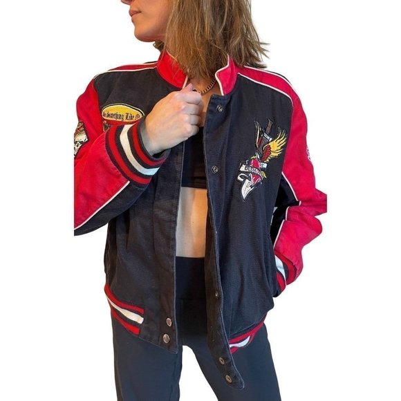 Vintage Red Fox Death Before Dishonor bomber jacket - Picture 2 of 8